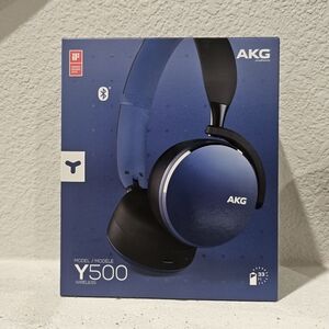 AKG Y500 Wireless Bluetooth Headphones Blue